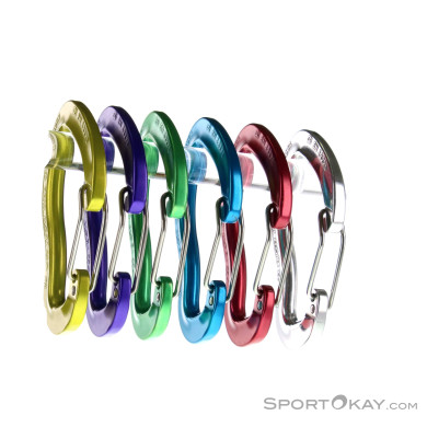Austrialpin Micro Wire 6er Schnappkarabiner-Set-Mehrfarbig-One Size