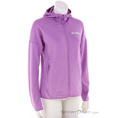 adidas Terrex XPR LT FL H J Damen Fleecejacke-Pink-Rosa-S