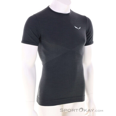 Salewa Zebru Med Warm Herren Funktionsshirt-Dunkel-Grau-M