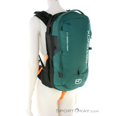 Ortovox Avabag Litric Freeride 16l S Airbagrucksack Elektronisch-Grün-16