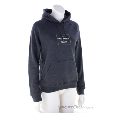 Helly Hansen F2F Organic Cotton Hoodie Damen Sweater-Dunkel-Grau-S