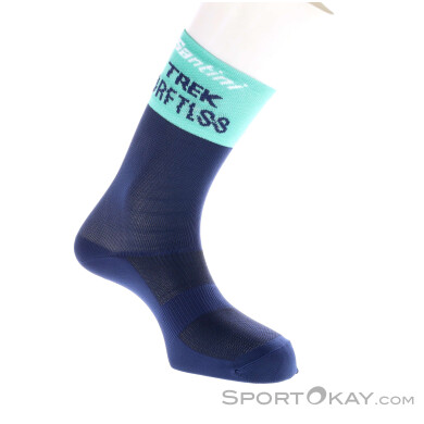 Trek Santini Driftless Team Replica Bikesocken-Dunkel-Blau-M-L