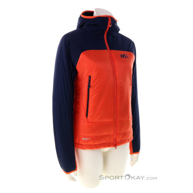 Millet Fusion Airwarm Hoodie Damen Outdoorjacke-Orange-XS