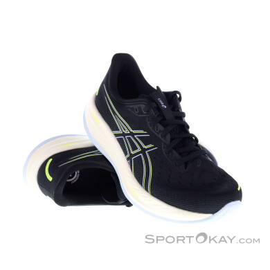 Asics Gel-Cumulus 26 Herren Laufschuhe-Schwarz-10,5