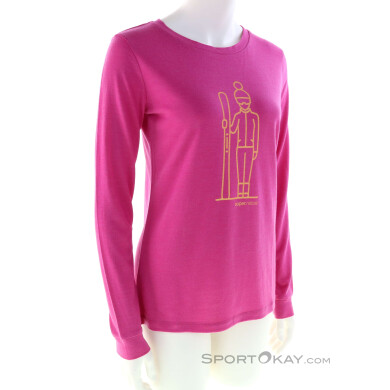Super Natural Skianto Tee Damen Shirt-Pink-Rosa-M