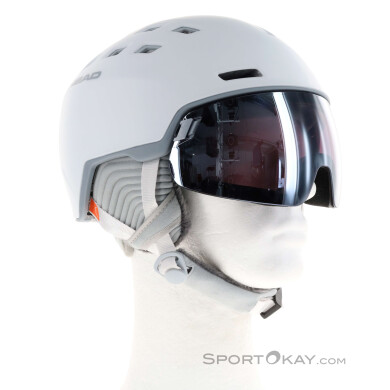 Head Rachel 5K + Spare Lens Skihelm mit Visier-Weiss-M-L
