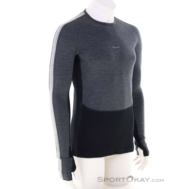 Icebreaker 200 ZoneKnit Merino L/S Herren Funktionsshirt-Dunkel-Grau-L
