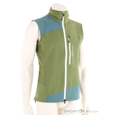 Ortovox Pala Light Herren Outdoorweste-Oliv-Dunkelgrün-M