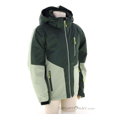 Icepeak Langdon Kinder Skijacke-Oliv-Dunkelgrün-140