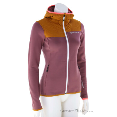 Ortovox Fleece Plus Hoody Damen Fleecejacke-Rot-XS