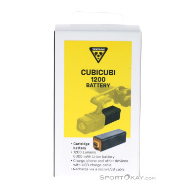 Topeak CubiCubi 6000mAh Akku Batterie-Schwarz-One Size
