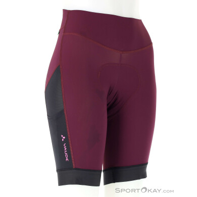 Vaude Kuro Tights Damen Bikeshort-Dunkel-Rot-34