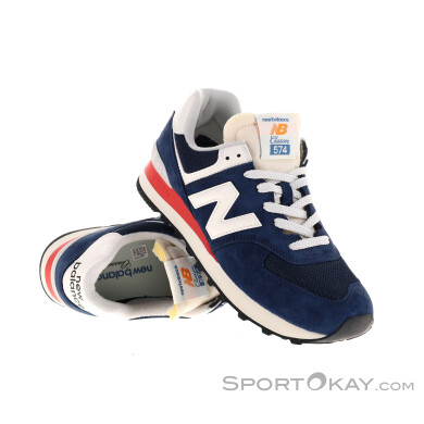 New Balance 574 Damen Freizeitschuhe-Dunkel-Blau-7