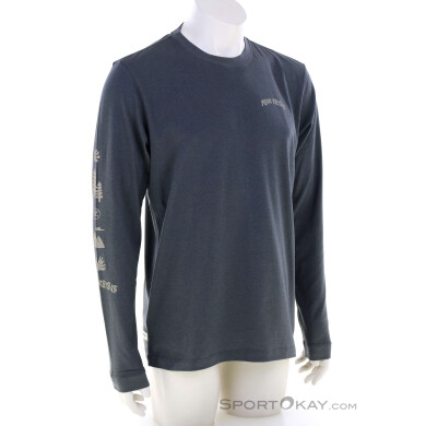 Mons Royale Yonder Merino Organic Cotton Herren Shirt-Grau-M