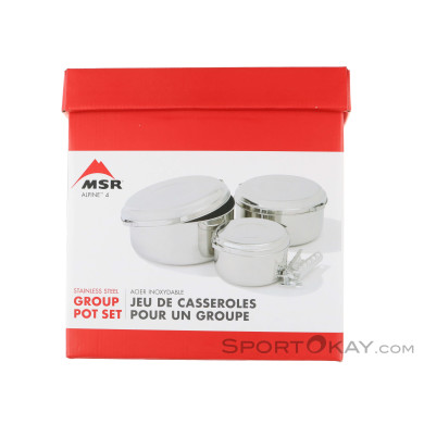 MSR Aloine 4 Kochtopfset-Grau-One Size