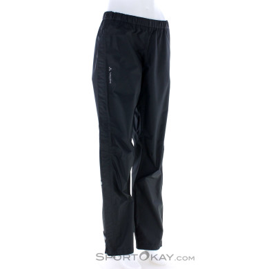 Vaude Fluid Full-Zip Damen Regenhose-Schwarz-40