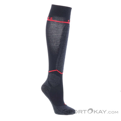 Falke SK4 Compression Light Damen Skisocken-Schwarz-35-36
