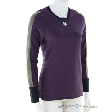 Fox Defend Thermal L/S Damen Bikeshirt-Lila-M
