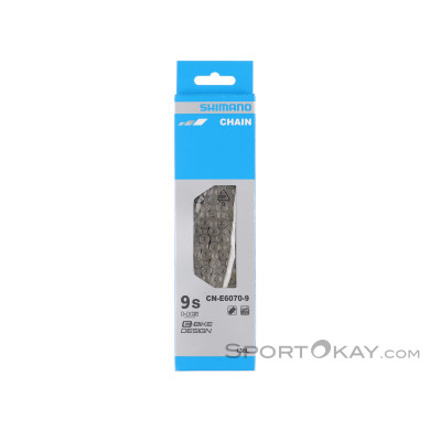 Shimano CN-E6070 9-fach 118GL E-Bike Kette-Grau-One Size