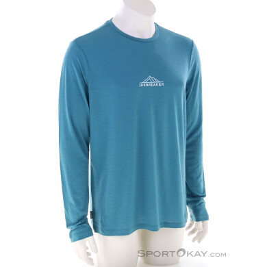 Icebreaker 150 Tech Lite LS Tee Road To Cook Herren Shirt-Blau-M