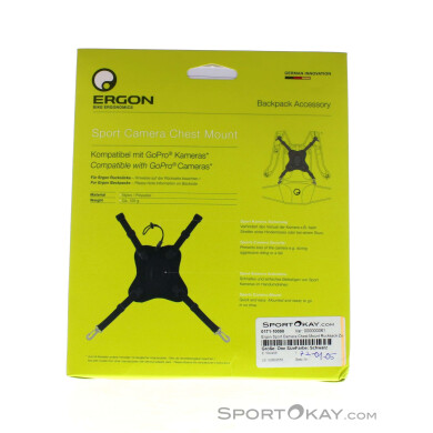 Ergon Sport Camera Chest Mount Rucksack Zubehör-Schwarz-One Size