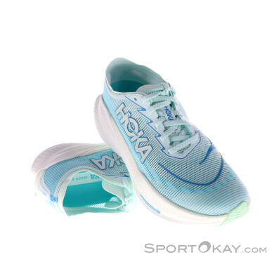 Hoka Mach X 2 Damen Laufschuhe-Hell-Blau-8