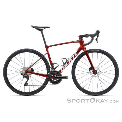Giant Defy Advanced 2 28" 2025 Rennrad-Dunkel-Rot-L