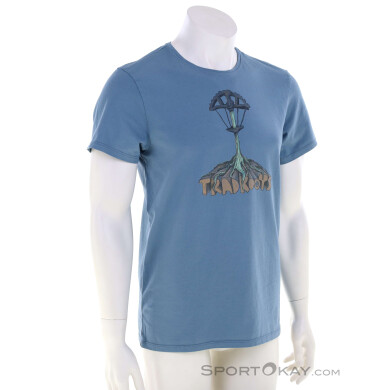 E9 Roots Herren T-Shirt-Blau-M