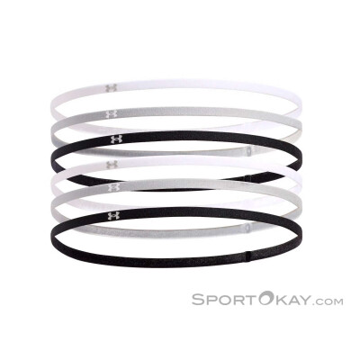 Under Armour Mini Elastic 6er Stirnband Set-Schwarz-One Size