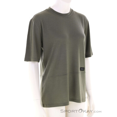 Ortovox 185 Merino Patch Damen Funktionsshirt-Oliv-Dunkelgrün-S