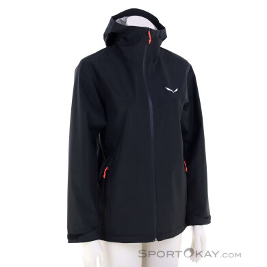 Salewa Puez 2.5L Powertex Damen Regenjacke-Schwarz-38