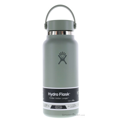Hydro Flask 32oz Wide Mouth Flex Cap 946ml Thermosflasche-Grün-One Size