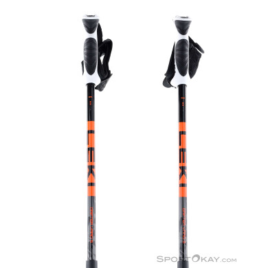 Leki Drifter Vario S Kinder Skistöcke-Orange-90-120