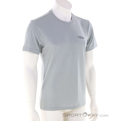 Rab Crimp Elevation Herren T-Shirt-Hell-Grau-M