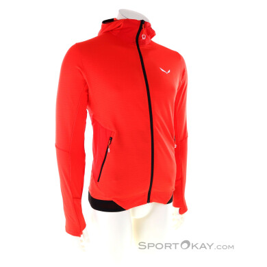 Salewa Pedroc PL Hooded Herren Fleecejacke-Rot-XXL