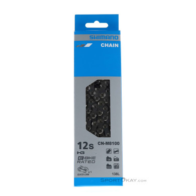 Shimano CN-M8100 12-fach 138GL Kette-Silber-One Size