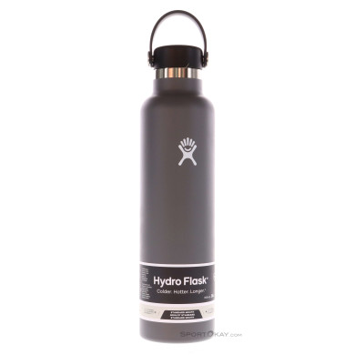 Hydro Flask 24oz Standard Mouth 710ml Thermosflasche-Dunkel-Grau-One Size