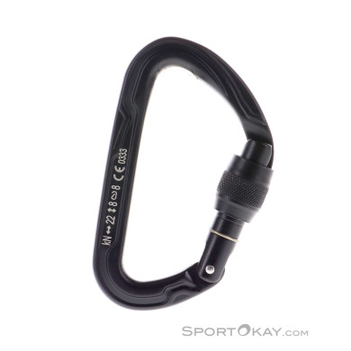Edelrid Pure Screw Karabiner-Schwarz-One Size