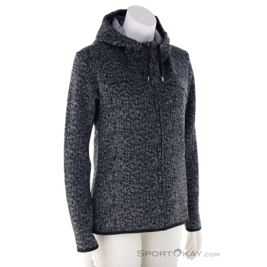 Mammut Chamuera ML Hooded Damen Fleecejacke-Schwarz-S