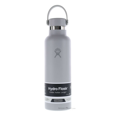 Hydro Flask 21oz Standard Mouth Flex Cap Thermosflasche-Grau-One Size