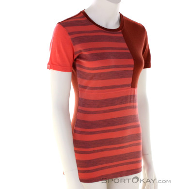 Ortovox 185 Rock'n'Wool SL Damen Funktionsshirt-Pink-Rosa-XS