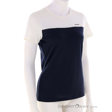 Devold Classic Linear Damen T-Shirt-Dunkel-Blau-M