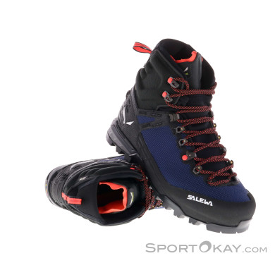 Salewa Ortles Edge Mid GTX Damen Bergschuhe Gore-Tex-Dunkel-Blau-6,5