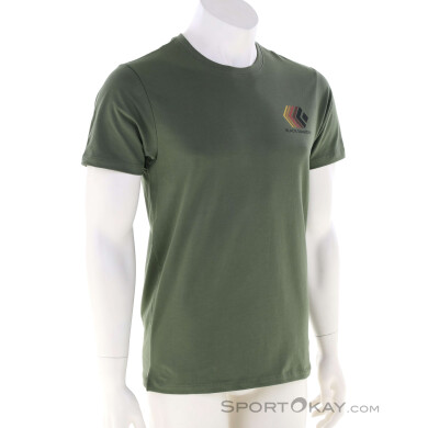 Black Diamond Faded Herren T-Shirt-Oliv-Dunkelgrün-M