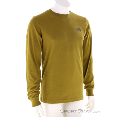 The North Face L/S Redbox Tee Herren Shirt-Oliv-Dunkelgrün-S