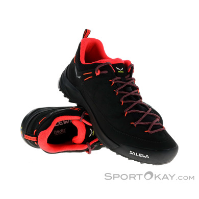 Salewa Wildfire Leather Damen Zustiegsschuhe-Schwarz-6,5