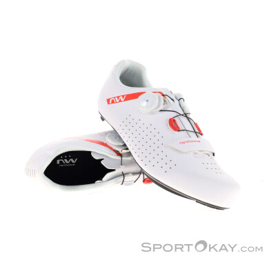 Northwave Core Plus 2 Herren Rennradschuhe-Rot-45
