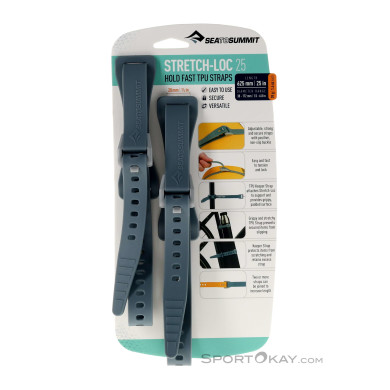 Sea to Summit Stretch-Loc 25 62,5cm Befestigungsbänder-Grau-62,5