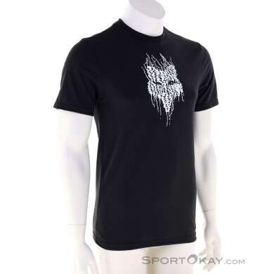 Fox Bark Tech S/S Herren Bikeshirt-Schwarz-M