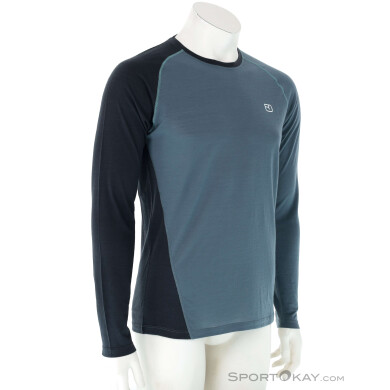 Ortovox 120 Cool Tec Fast Upward L/S Herren Shirt-Grau-M